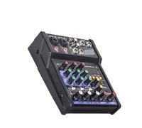 Controllore DJ RU-4T Audio professionale Audio Mixer USB 4 canali 48V Alimentazione Phantom Riverbero Console di missaggio Lettore Musica USB for DJ