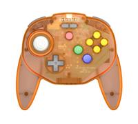 Controllore senza fili Retro-Bit Tribute 64 a 2,4 GHz per Nintendo 64/Switch/PC/Mac Arancione Hawk - Nouvo