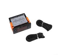 Controllore Temperatura Binario per Frigo e Serra Industriale(110V) | Doppia sonda , range -50°C a 110°C, display digitale chiaro, controllo per preciso temperatura