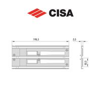Contropiastra accoppiata in nylon Cisa art. 0628544