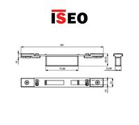 Contropiastra chiusa regolabile per deviatori a gancio Iseo art. 038721