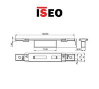 Contropiastra chiusa regolabile per deviatori a gancio Iseo art. 038722