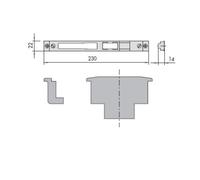 CONTROPIASTRA CISA 06463-05-0 IN METALLO