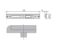 CONTROPIASTRA CISA 06463-16-0 IN METALLO