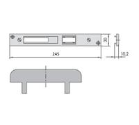 CONTROPIASTRA CISA 06463-17-0 - Ferrero Ferramenta