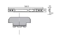 CONTROPIASTRA CISA 06463-72-0 EX 06463-22-0 - Ferrero Ferramenta