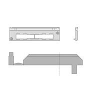 Contropiastra Cisa in nylon per applicazione di serratura 06278.28