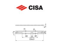 Contropiastra in acciaio Cisa art. 0646125