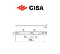 Contropiastra in acciaio Cisa art. 0646135