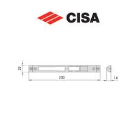 Contropiastra in metallo Cisa art. 0646305