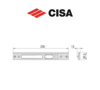 Contropiastra in metallo Cisa art. 0646306
