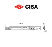 Contropiastra in metallo Cisa art. 0646321