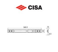 Contropiastra in metallo Cisa art. 0646323