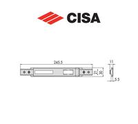 Contropiastra in metallo Cisa art. 0646331012