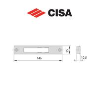 Contropiastra in metallo Cisa art. 0646508