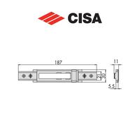Contropiastra in metallo Cisa art. 0646521012