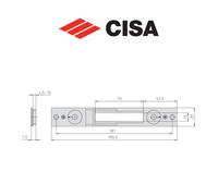 Contropiastra in metallo Cisa art. 0646524