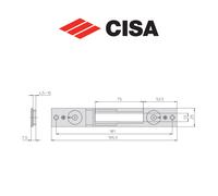 Contropiastra in metallo Cisa art. 0646525