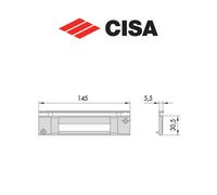 Contropiastra in nylon Cisa art. 0627827