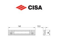 Contropiastra in nylon Cisa art. 0627865