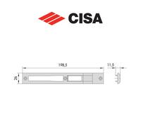 Contropiastra in nylon Cisa art. 0628534