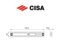 Contropiastra in nylon Cisa art. 0628536