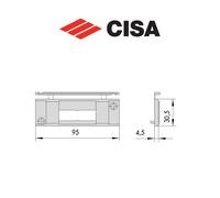 Contropiastra in nylon Cisa art. 0628727