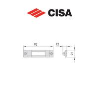 Contropiastra in nylon Cisa art. 0628789