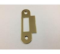 CONTROPIASTRA INCONTRO PER SERRATURA AGB CENTRO SOLO SCROCCO O MEDIANA EVOLUTION 22X82 CON ALETTA QUADRA OTTONE VERNICIATO LUCIDO