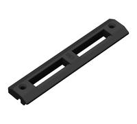 Contropiastra nylon per serrature per montanti Nero