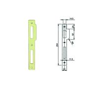 Contropiastra piana per serrature serie 200n - (032016) - 10 pz