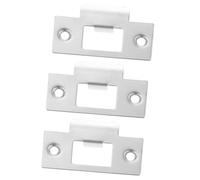 Contropiastra Serratura 3 Pezzi in Acciaio Inox Argento