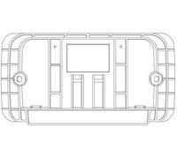 Controplacca Hidrobox Dual Evolution Telaio Placca Due Tasti Todini 14.41 E/c