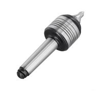 Contropunta Live Center per tornio utensili con cuscinetti a sfera tripli e albero in acciaio legato trattato termicamente per prestazioni di lunga durata (MT3)