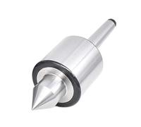 Contropunta rotante for macchine utensili MT1 MT2 MT3, centro rotante a ditale, fresa conica mobile for tornio a punta for fresatrice(Silver,1)