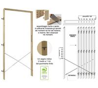 Controtelaio in legno utilizzabile per 7 diverse larghezze di porte