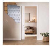 Controtelaio per porta scorrevole a scomparsa per Intonaco L 80 x H 210 cm - Eclisse