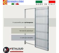 Controtelaio Porte Scorrevoli Per Parete Cartongesso Porta a Scomparsa 60 - 90cm
