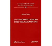 Controversa categoria delle obbligazioni ex lege