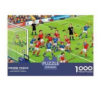 Controversie sul campo da calcio Puzzle in Legno Impermeabile DIY Puzzles Da 1000 Pezzi Regali Per Adulti Divertenti Per Decorazioni Domestiche
