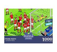Controversie sul campo da calcio Puzzle in Legno Impermeabile DIY Puzzles Da 1000 Pezzi Regali Per Adulti Impossibili Per Decorazioni Domestiche