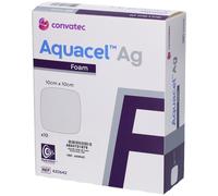Convatec Aquacel® Ag Foam Medicazione non Adesiva 10x10cm 10 pz Medica