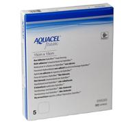 Convatec MEDICAZIONE IN HYDROFIBER CON IDROCOLLOIDI CARBOSSIMETILCELLULOSA SODICA PURA CON IONI ARGENTO AQUACEL AG BURN 13x10CM 5 PEZZI