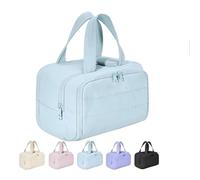 Convely Toiletry Bag, 2025 Upgraded Convely Travel Bag 4-In-1 Travel Organizer, Smart compart ments for wet & dry items, Multi-Functional Waterproof Toiletry Organizer With Handle. (Blue)