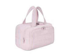 Convely Toiletry Bag, Convely Travelfree Toiletry Bags, Wide-Open Puffy Cloud Cosmetic Organizer, 4-In-1 Waterproof Toiletry Bag, Wet/Dry Separation & Lightweight Travel Essentials (Pink)