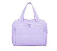 Convely Toiletry Bag Large Capacity Wide-Open, 4-in-1 Lightweight Waterproof Makeup Bag for Women with Dry Wet Separation (Light purple)