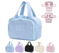 Convely Toiletry Bag, Toiletry Bag a 4-in-1 Travel Organizer, Lightweight, Large Opening & Capacity, Smart Compartments (Blue)