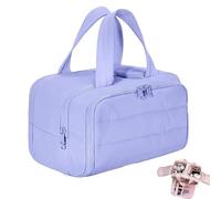 Convely Toiletry Bag, TravelFree Toiletry Bag, 4-In-1 Multi-functional Waterproof Travel Organizer, Wet-Dry Separation With Handle, for Woman (Purple)