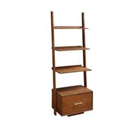 Convenience Concepts American Heritage - Libreria a scala con 3 cassetti, noce scuro