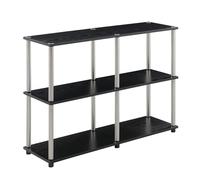 Convenience Concepts Designs2Go No Tools - Console larga 3 ripiani, 106,7 cm, moderna e multiuso, con ripiani per TV Media Center, estensione scrivania da ufficio, display d'ingresso e spazio per la